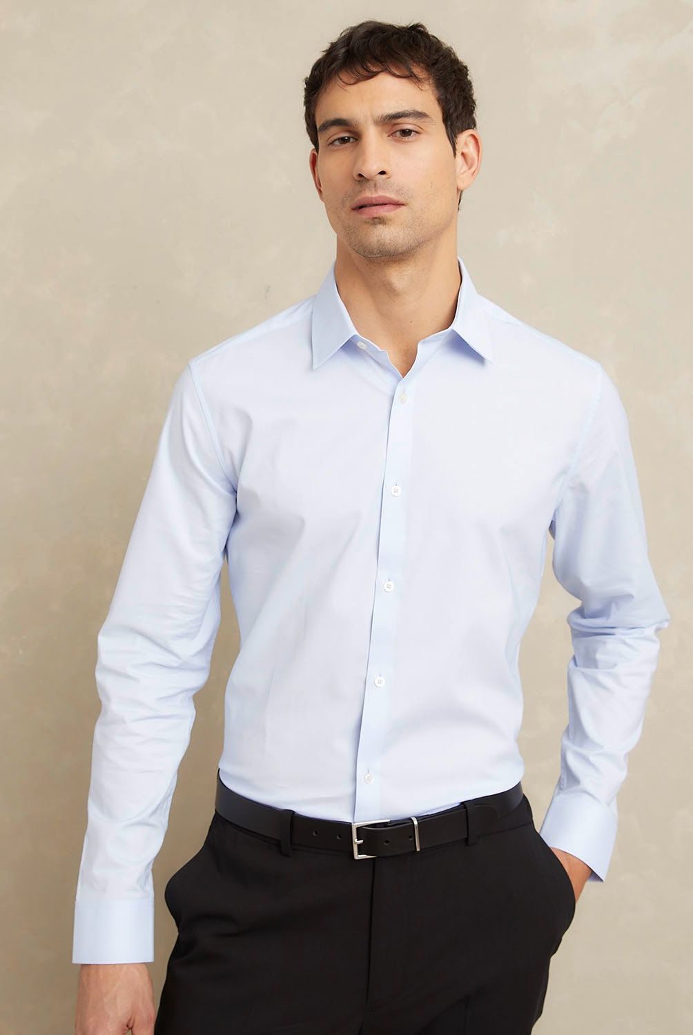 WOLF&HANK - Camisa de Vestir Algodón Wolf&Hank Manga Larga Hombre