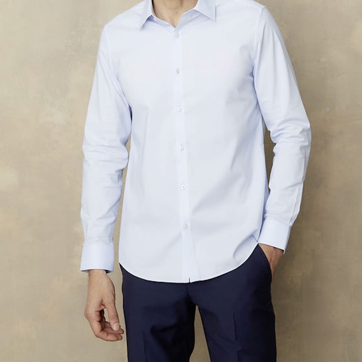 WOLF&HANK - Camisa de Vestir Algodón Manga Larga Hombre Wolf&Hank