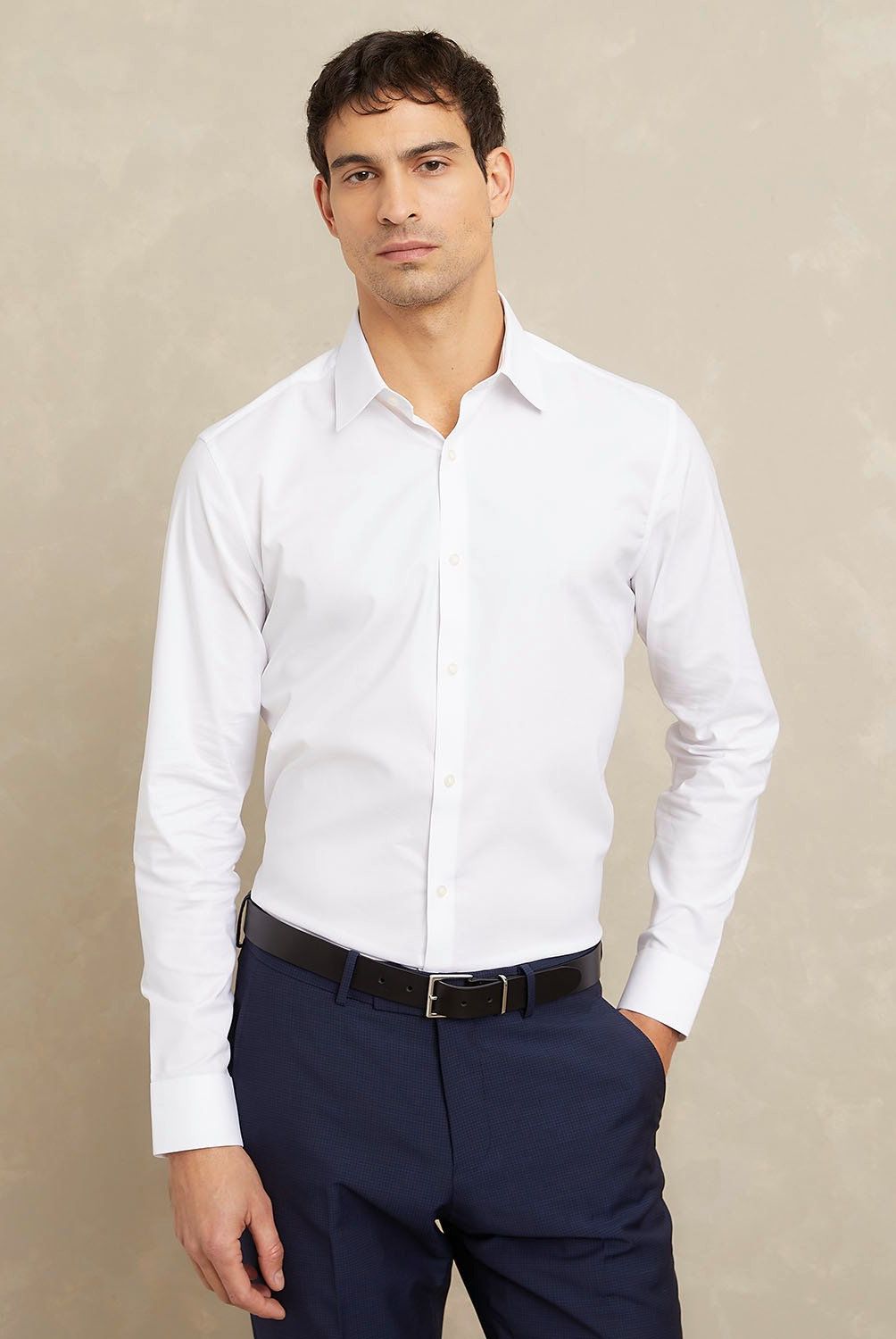 WOLF&HANK - Camisa de Vestir Algodón Wolf&Hank Manga Larga Hombre