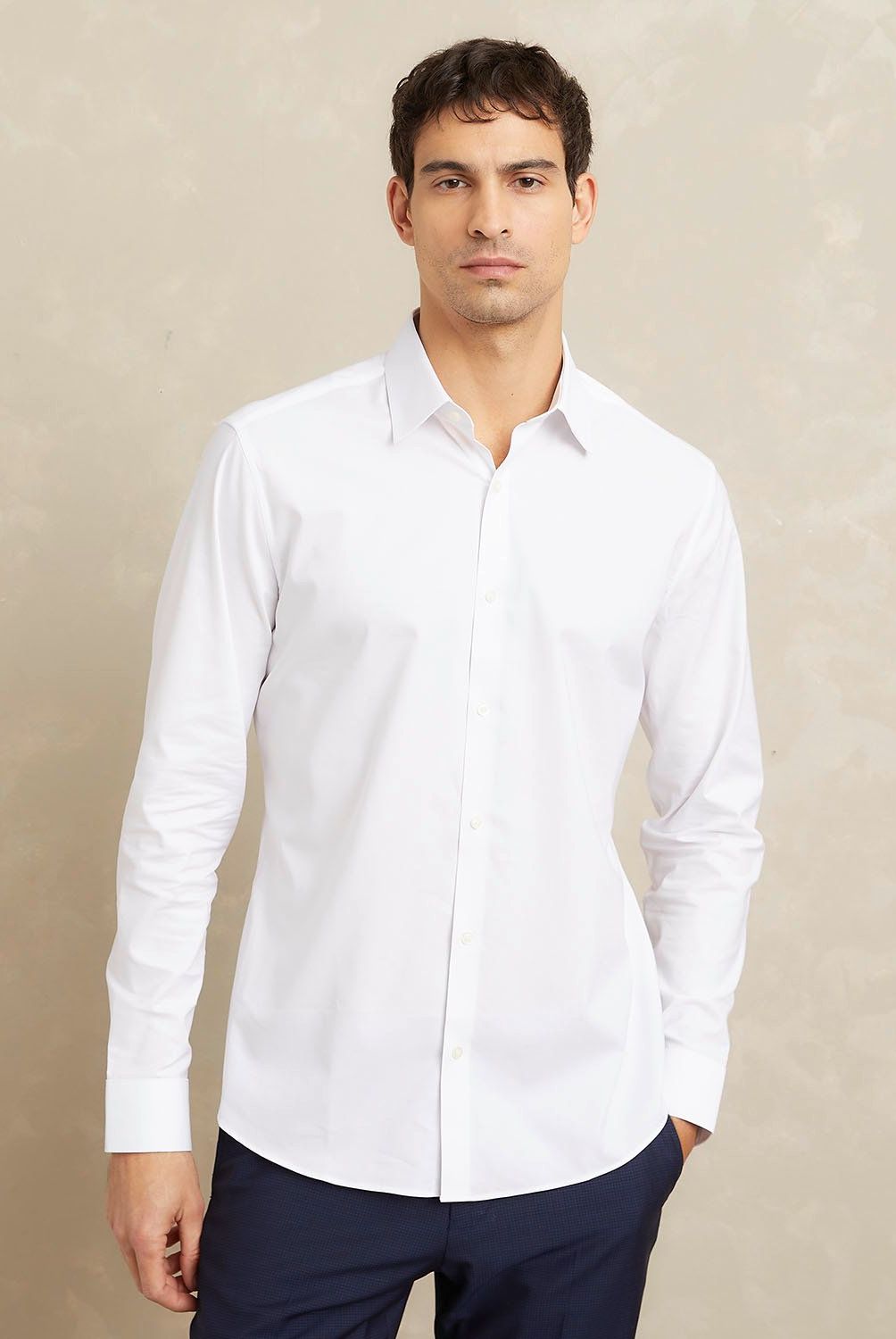 WOLF&HANK - Camisa de Vestir Algodón Wolf&Hank Manga Larga Hombre