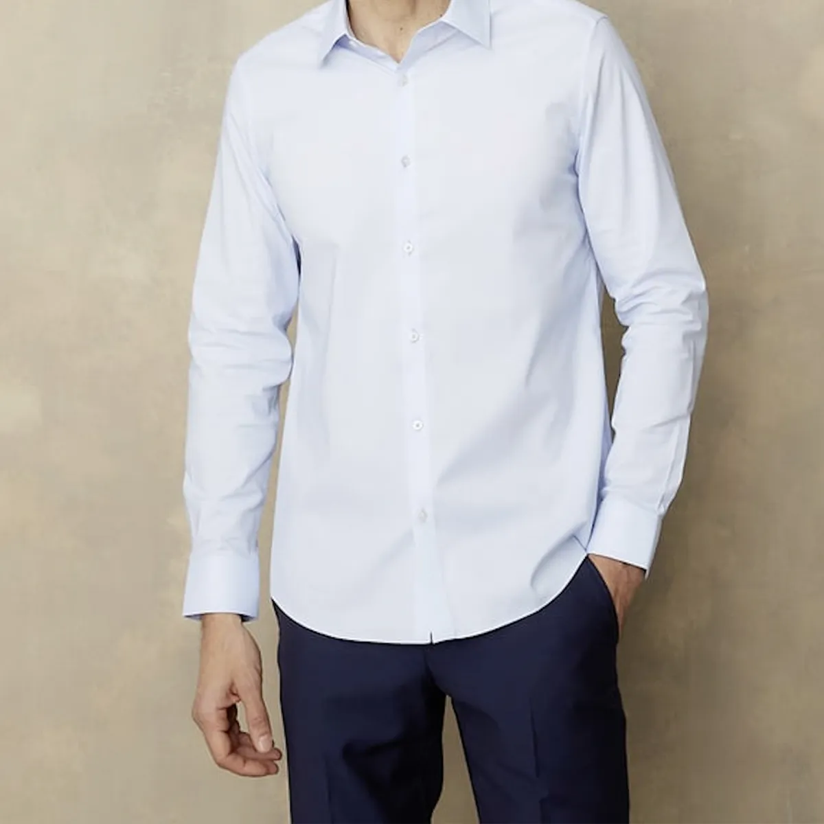 WOLF&HANK - Camisa de Vestir Algodón Manga Larga Hombre Wolf&Hank