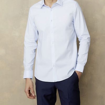 Imagen 2 del producto Camisa de Vestir Algodón Manga Larga Hombre