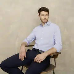 WOLF&HANK - Camisa de Vestir Algodón Hombre