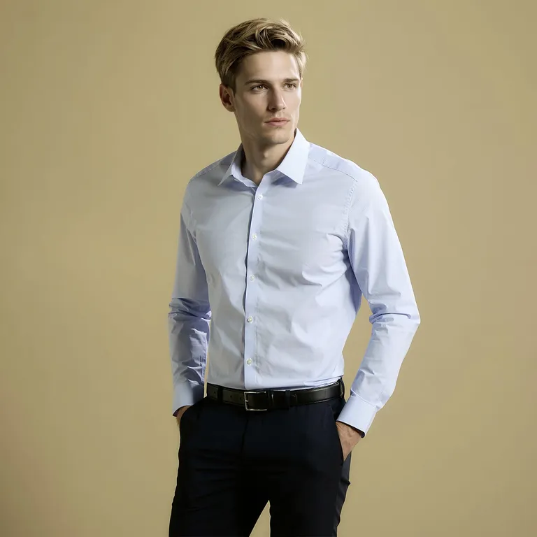 Camisa de Vestir Algodón Hombre