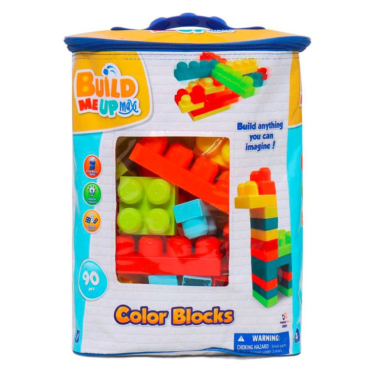 BUILD ME UP Bolsa 90 Bloques Build Me Up