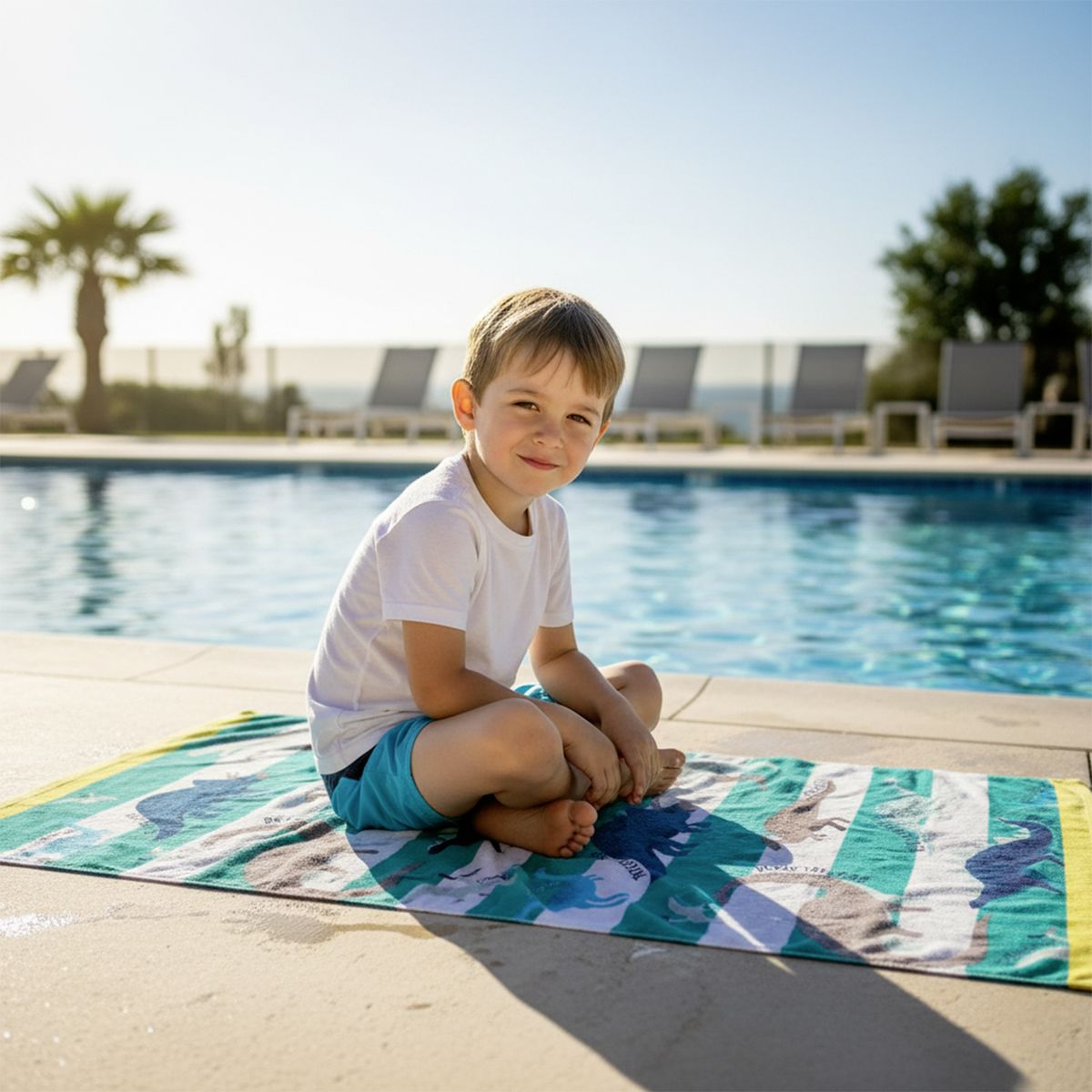 MICA KIDS - Toalla Playa Infantil Triceraptops Mica Kids