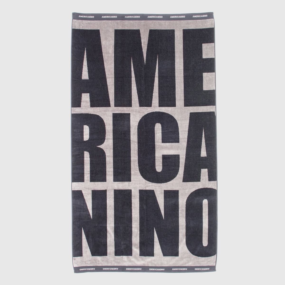 AMERICANINO - Toall Playa Jac Logo Negro 100X180 Americanino