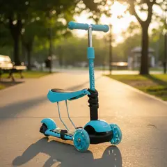 SCOOP - Scooter 2 en 1 Infantil Montable Azul
