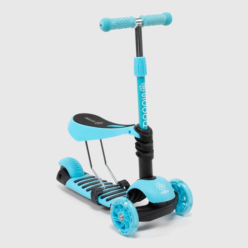 SCOOP - Scooter 2 en 1 Scoop Infantil Montable Azul