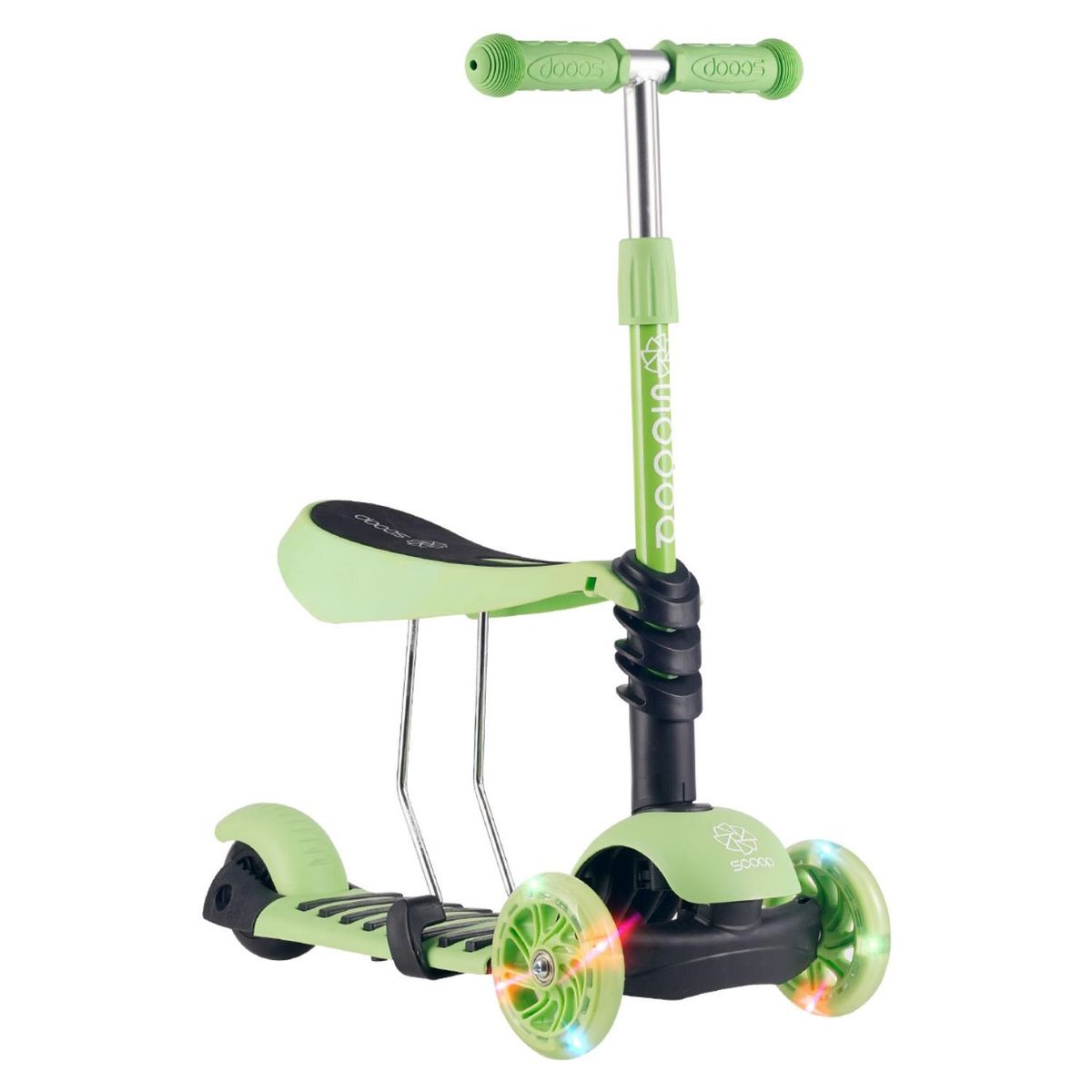 SCOOP - Scooter 2 en 1 Scoop Infantil Verde