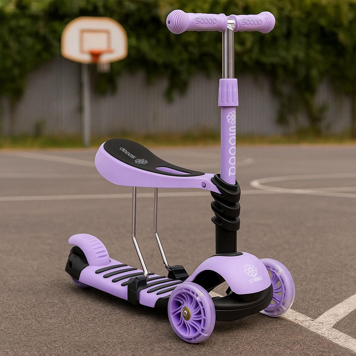 SCOOP - Scooter 2 en 1 Morado Scoop