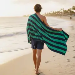 BENETTON - Toalla De Playa Jac Rayas Azul 80X160 Cm