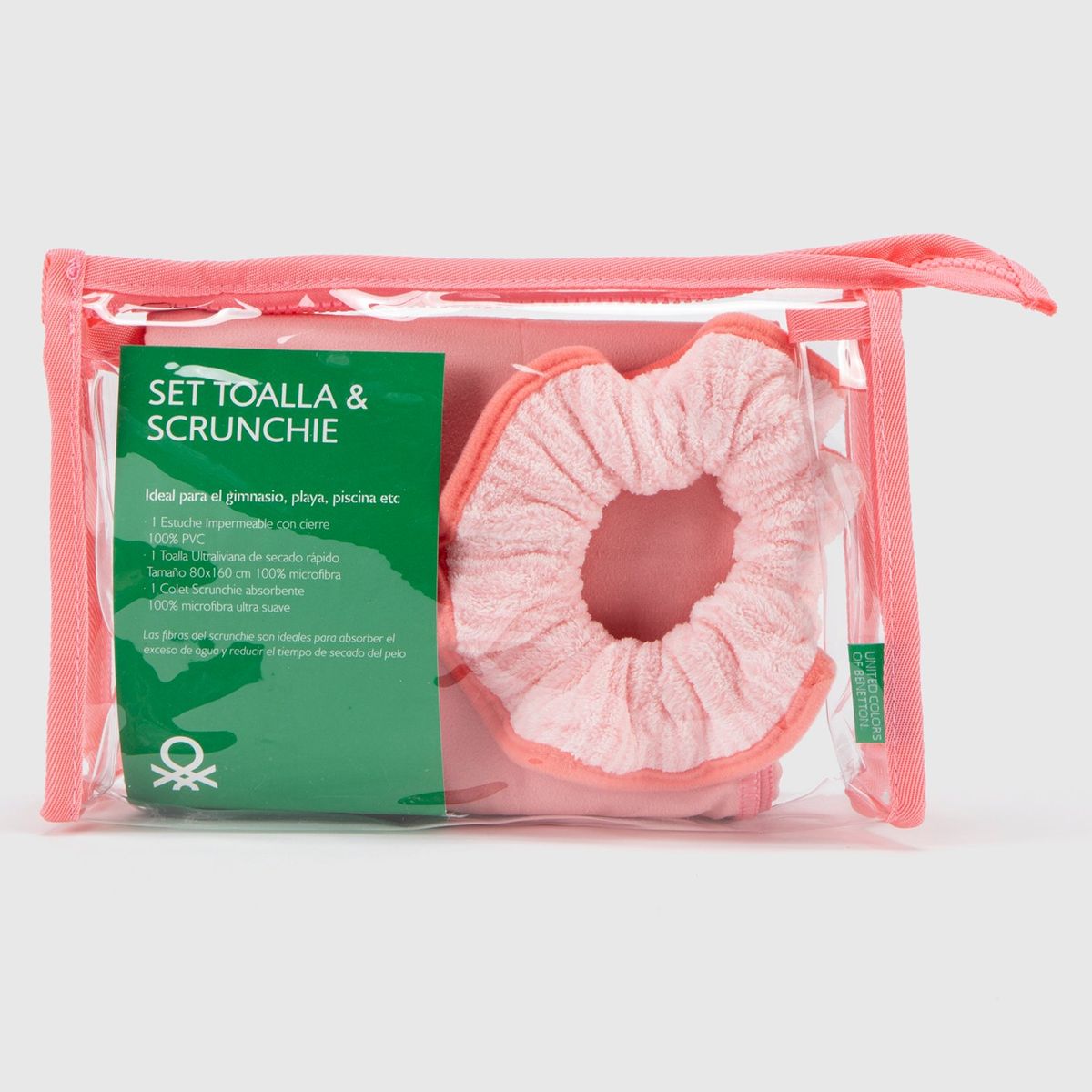 BENETTON - Set De Toalla Con Scrunchie Y Estuche Benetton