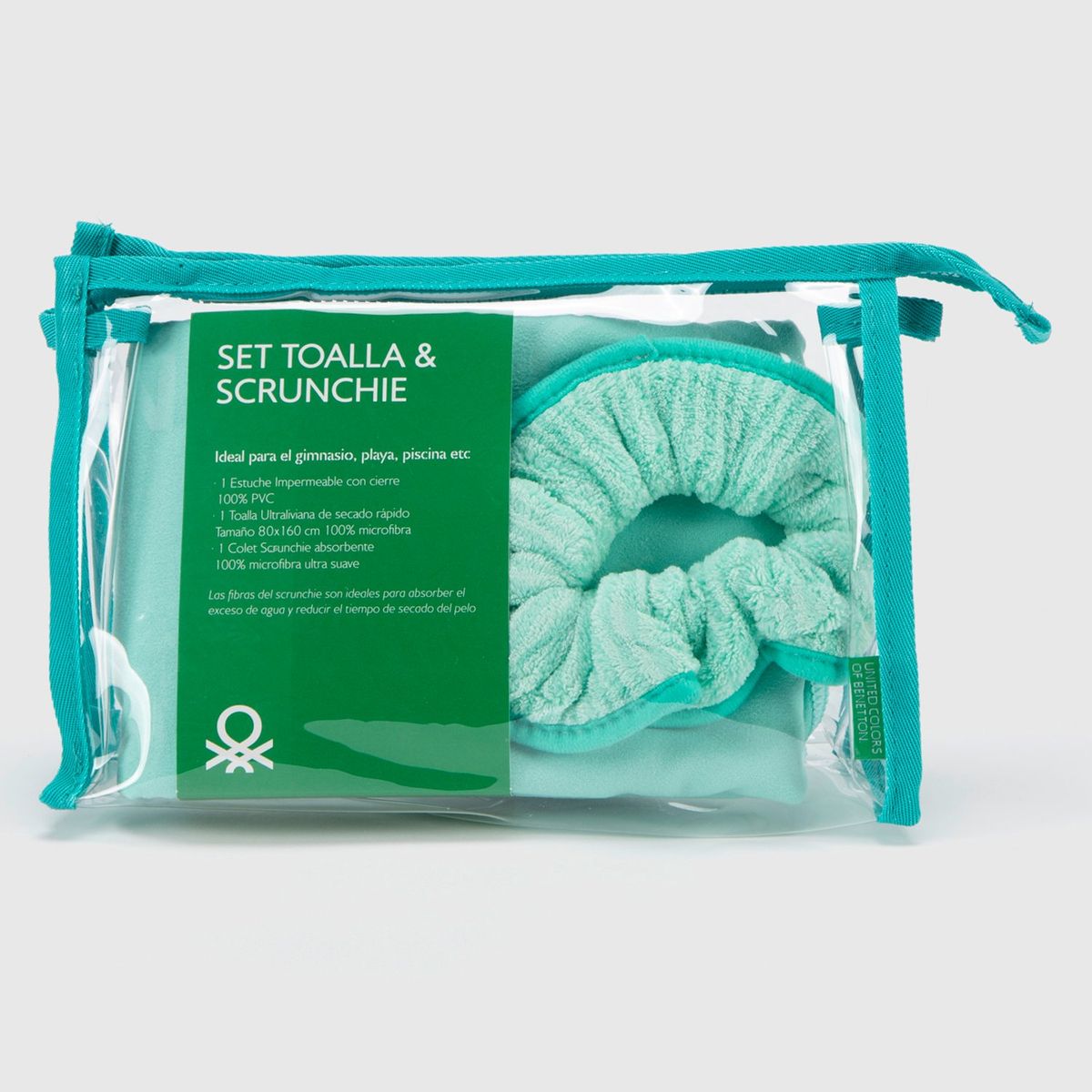 BENETTON - Set De Toalla Con Scrunchie Y Estuche Benetton