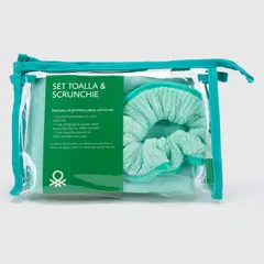 BENETTON - Pack de Toalla y Scrunchie