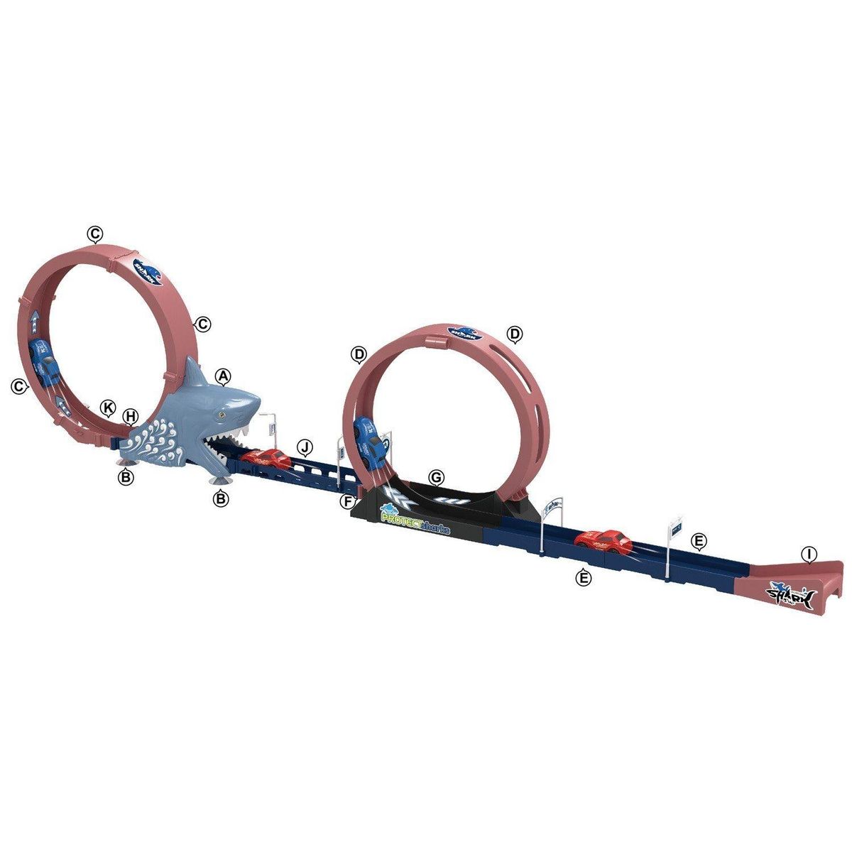 KIDS N PLAY - Pista Tiburon Pequeña Kids N Play