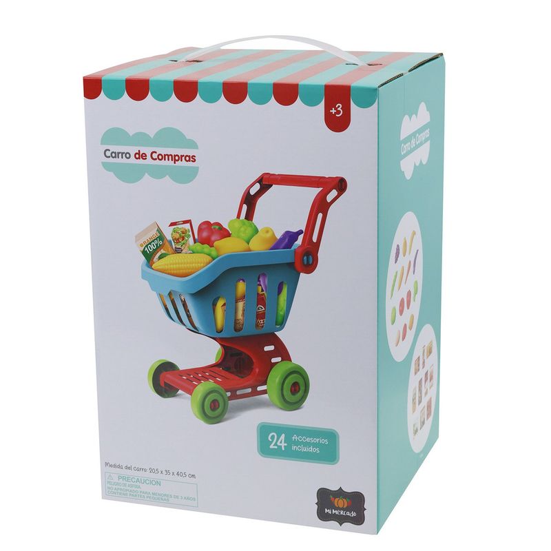 KIDS N PLAY - Carrito De Supermercado 24 Pcs Kids N Play