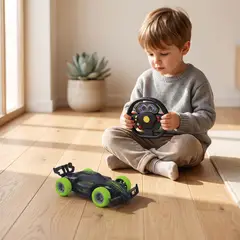 KIDS N PLAY - Auto Escala 1:18 Buggy De Juguete A Control Remoto Verde
