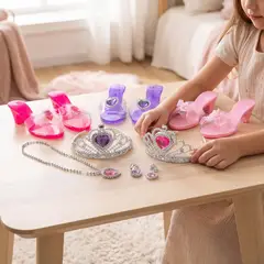 KIDS N PLAY - Set accesorios princesa: zapatos y joyas