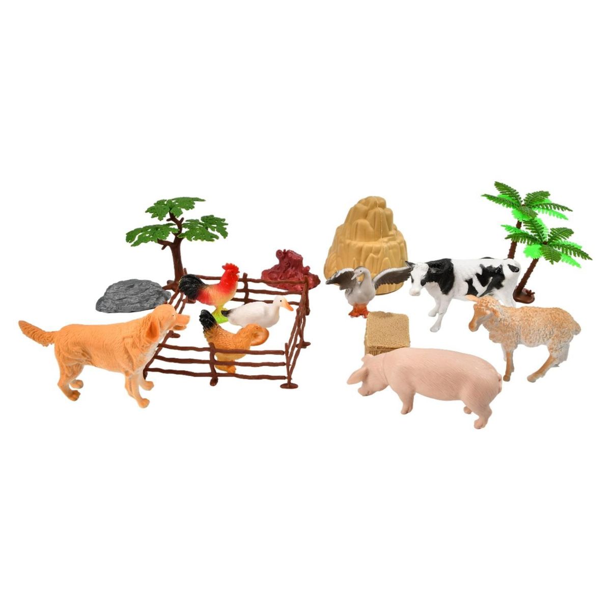 KIDS N PLAY - Balde Con Animales De La Granja ( 19 piezas) Kids N Play