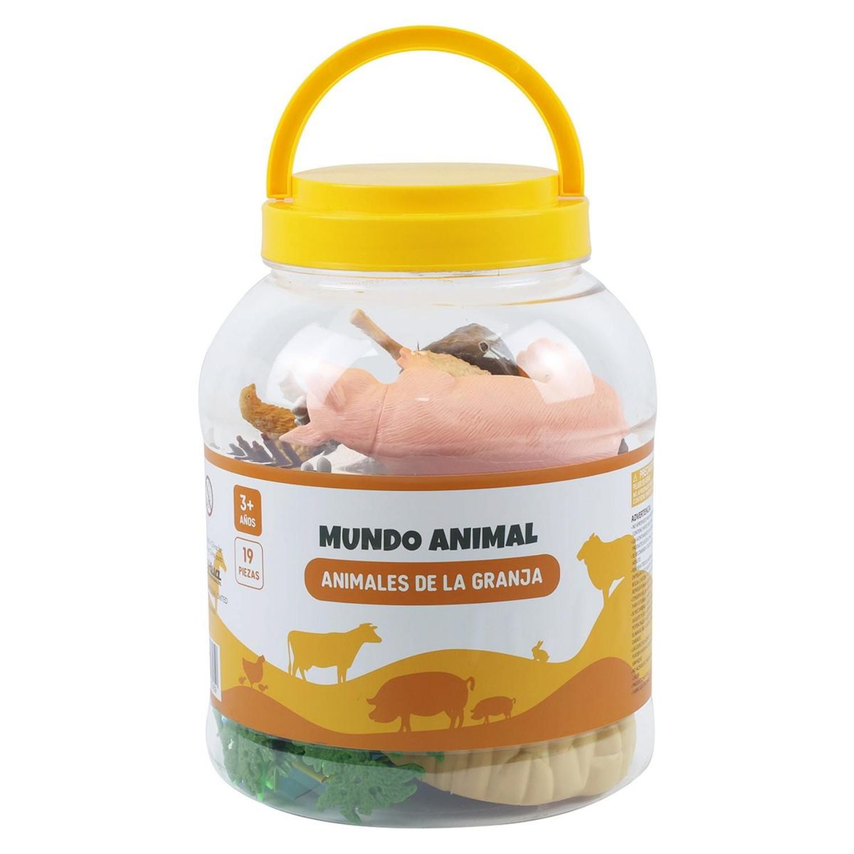 KIDS N PLAY - Balde Con Animales De La Granja ( 19 piezas) Kids N Play