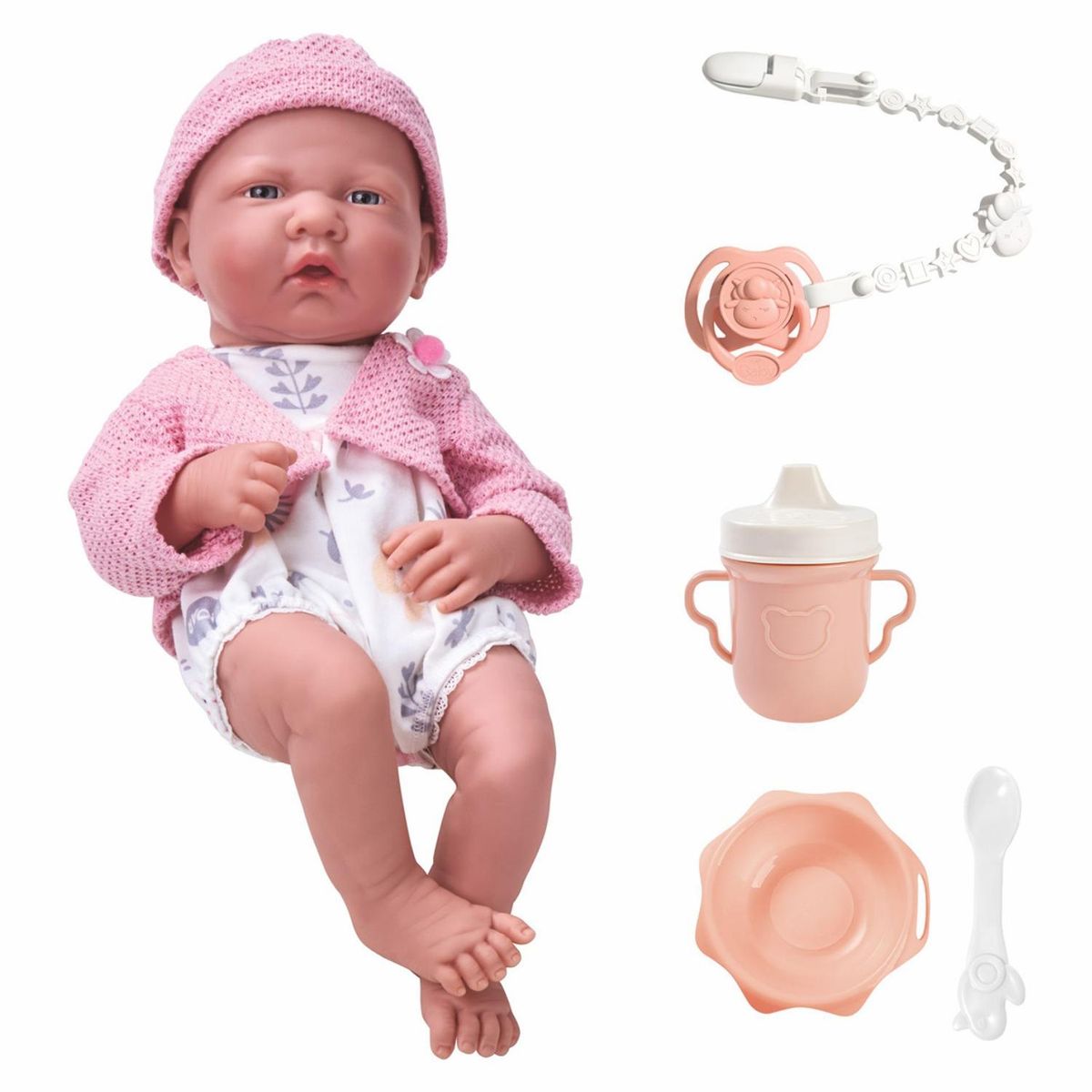 KIDS N PLAY - Muñeca Recien Nacida Rosada Kids N Play