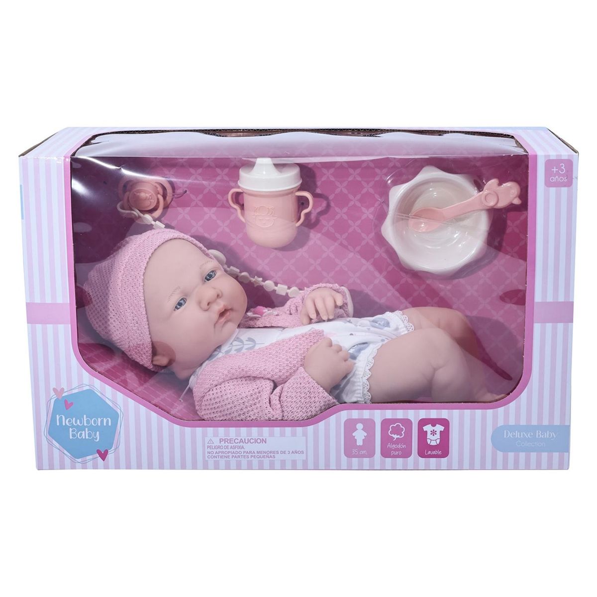 KIDS N PLAY - Muñeca Recien Nacida Rosada Kids N Play