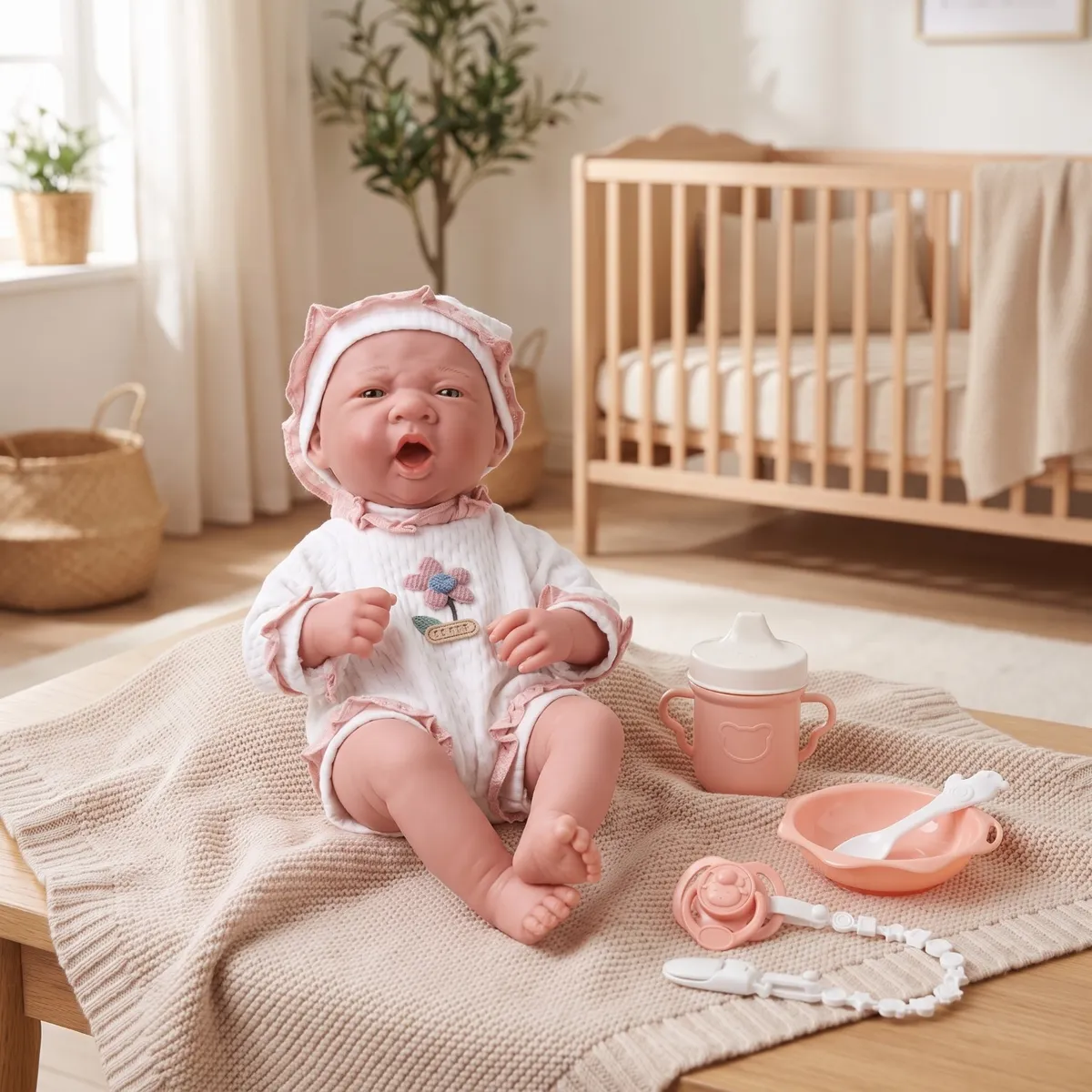 KIDS N PLAY - Muñeca Recien Nacida Bostezo Kids N Play
