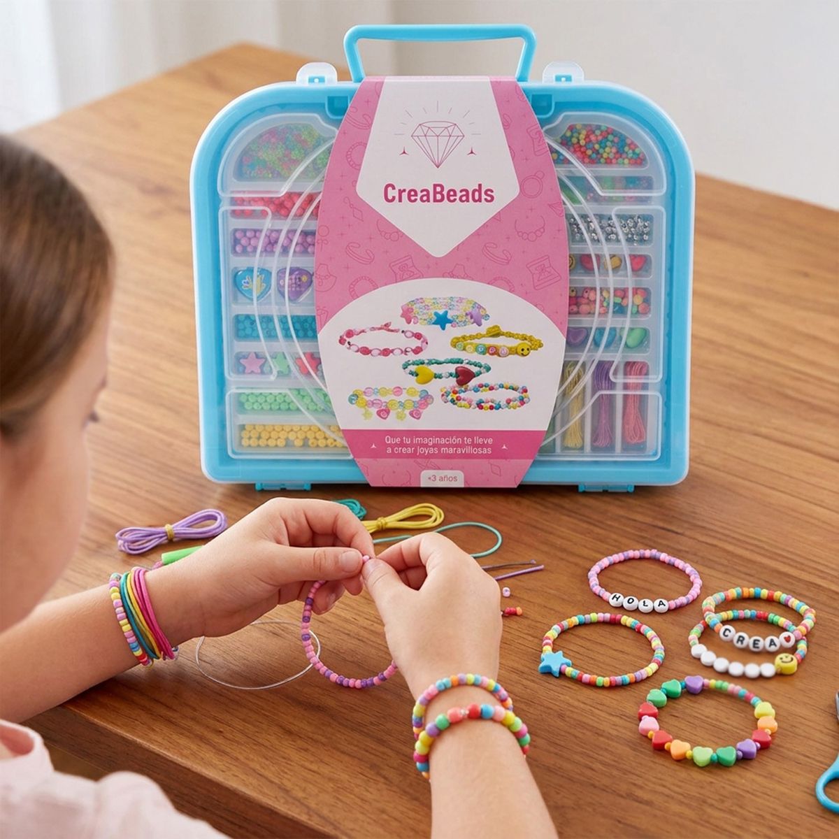 KIDS N PLAY - Estuche Para Joyas Mostacillas Celeste Kids N Play