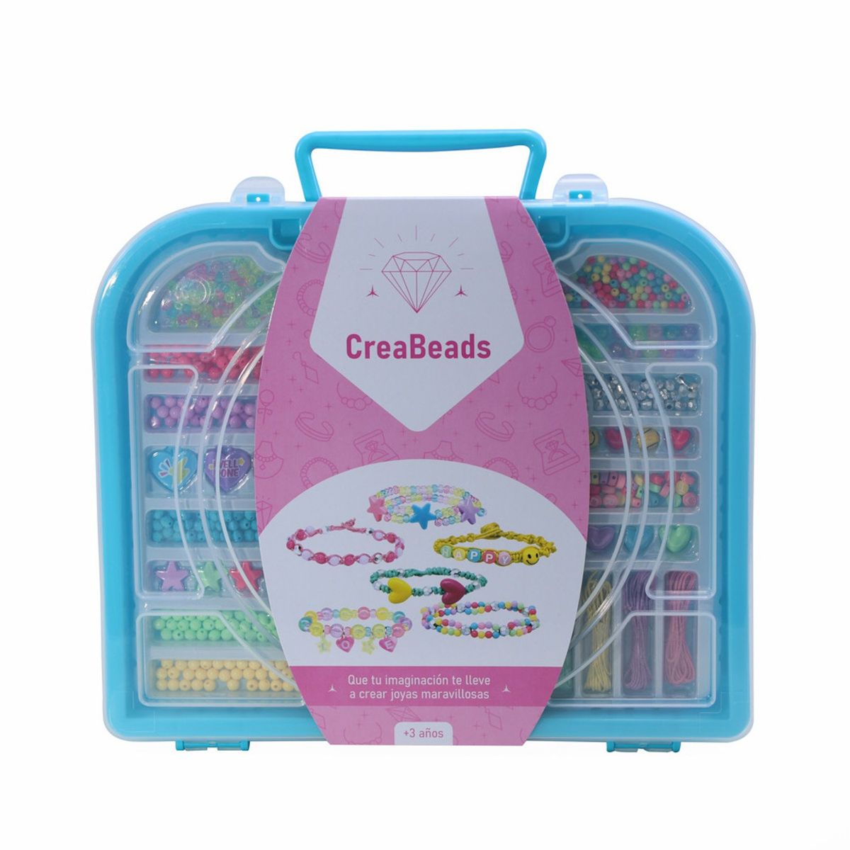 KIDS N PLAY - Estuche Para Joyas Mostacillas Celeste Kids N Play