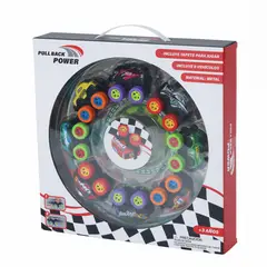 KIDS N PLAY - Pack X8 Carros Big Wheels Pull Back