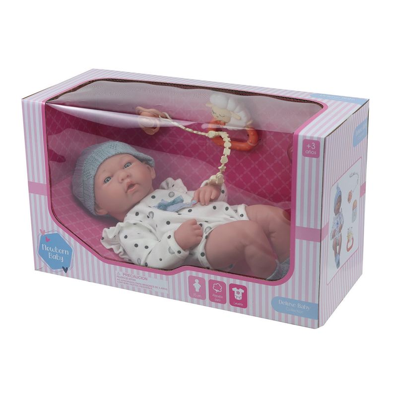 KIDS N PLAY - Muñeca Recien Nacida Gorro Azul Kids N Play