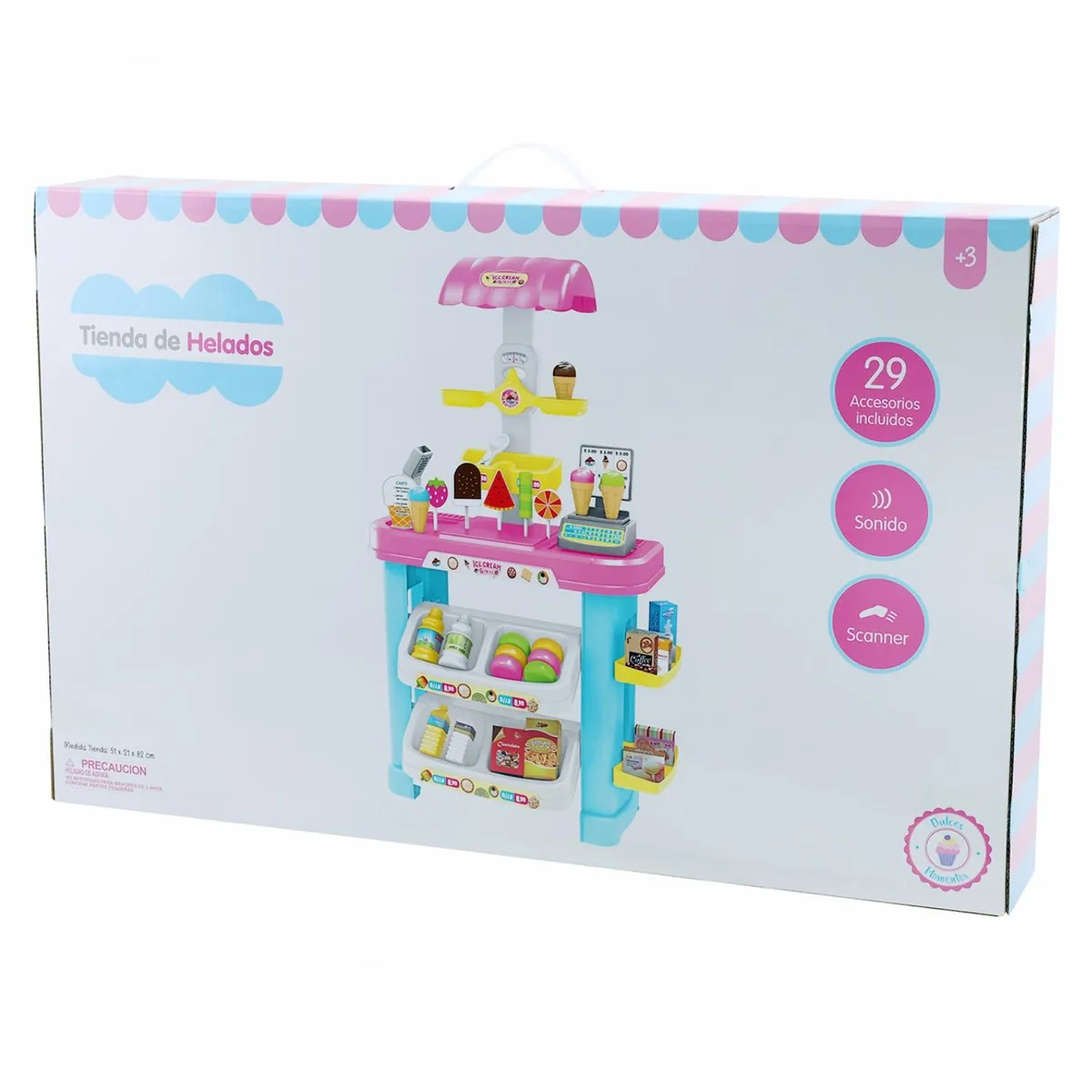 KIDS N PLAY - Tienda De Helados De Juguete 48 Piezas Kids N Play