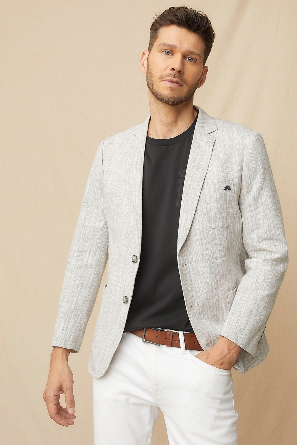 LA MARTINA - Blazer Lino Hombre La Martina