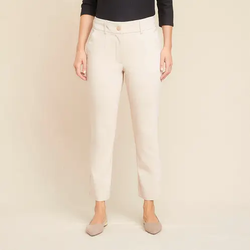S COCCI - Pantalón S.cocci Slim Tiro Alto Mujer Casual Algodón
