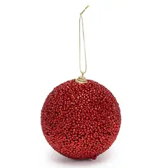 MICA - Bola Roja Glitter 10 Cm