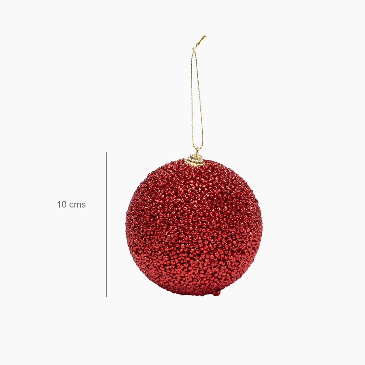MICA - Bola Roja Glitter 10 Cm Mica
