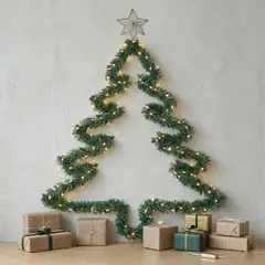 MICA - Guirnalda Verde 240X25 Cm Navidad