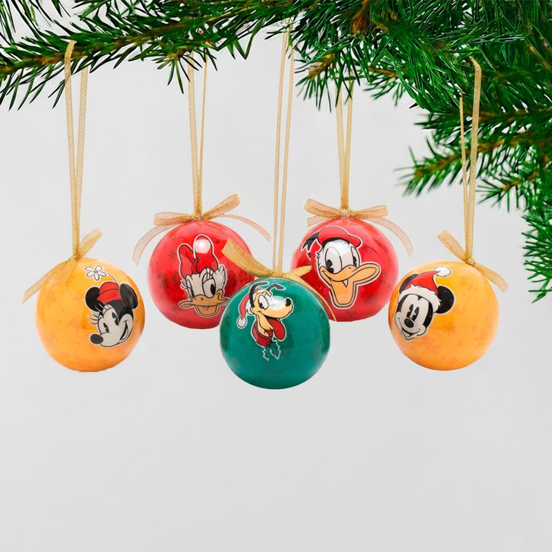 DISNEY - Set 6 Bolas Colgante Antes Disney
