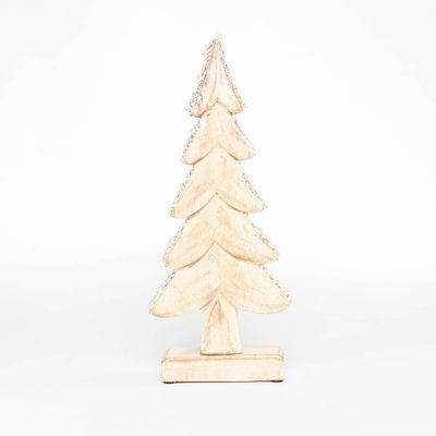 Imagen 2 del producto Adorno Árbol Navidad Madera Con Mostacillas 38 Cm