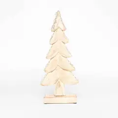 MICA - Adorno Árbol Navidad Madera Con Mostacillas 38 Cm