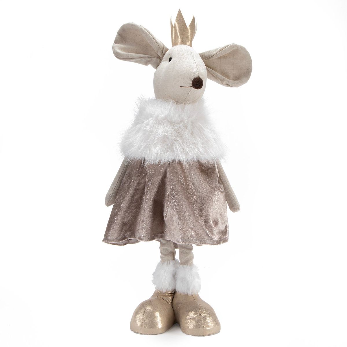 MICA - Adorno Ratoncito Piernas Largas Parado Navidad 70 Cm Mica