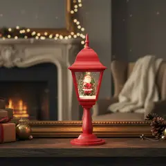 MICA - Farol con Luces Led 16X46.3 cm Adorno Navidad Decoración