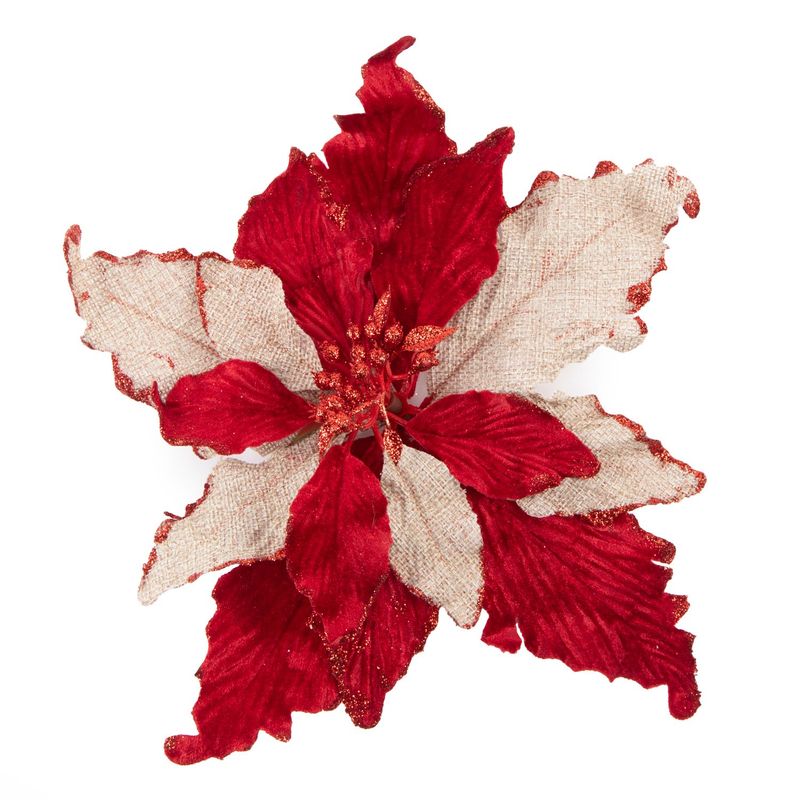MICA - Flor Rojo Beige 27 Cm Mica