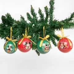 DISNEY - Set 4 Bolas Mickey 7.5 Cm