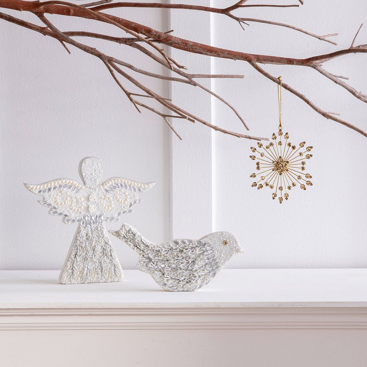MICA - Adorno Árbol Colgante Snow Mica