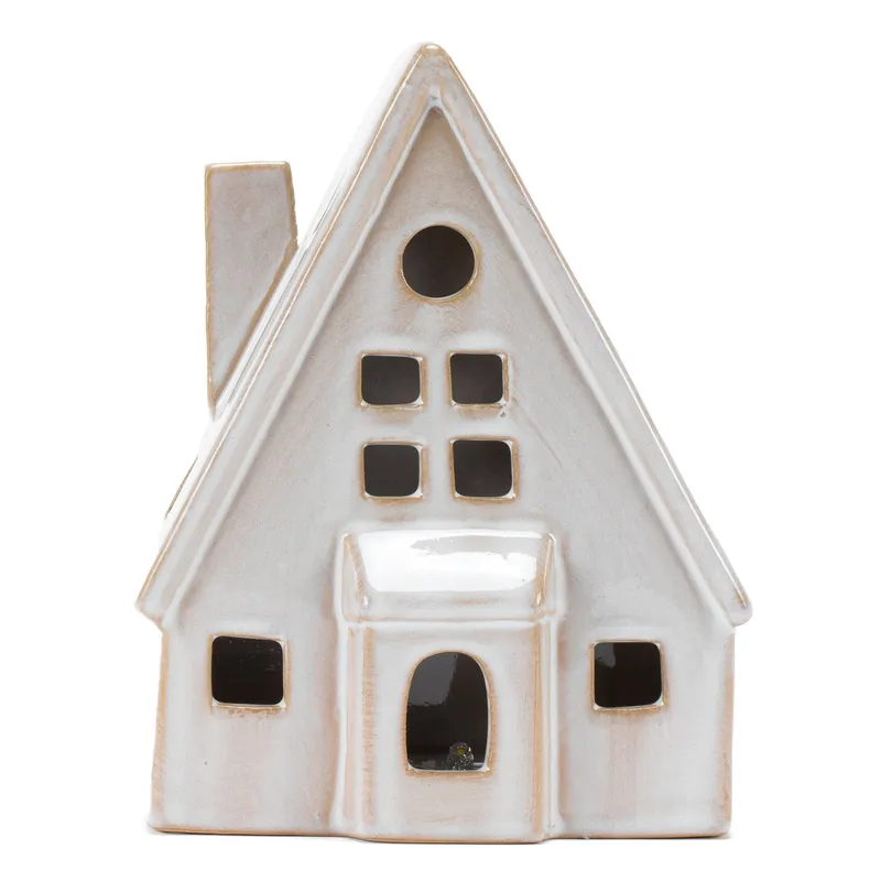 MICA - Adorno Casa Blanca Luz 16 Cm Mica