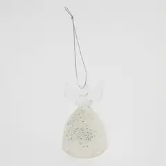 MICA - Colgante Ángel 9 cm Vidrio Árbol Adorno Navidad Decoración