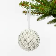 MICA - Adorno Esfera Bola Beads 7 Cm Colgante Navidad