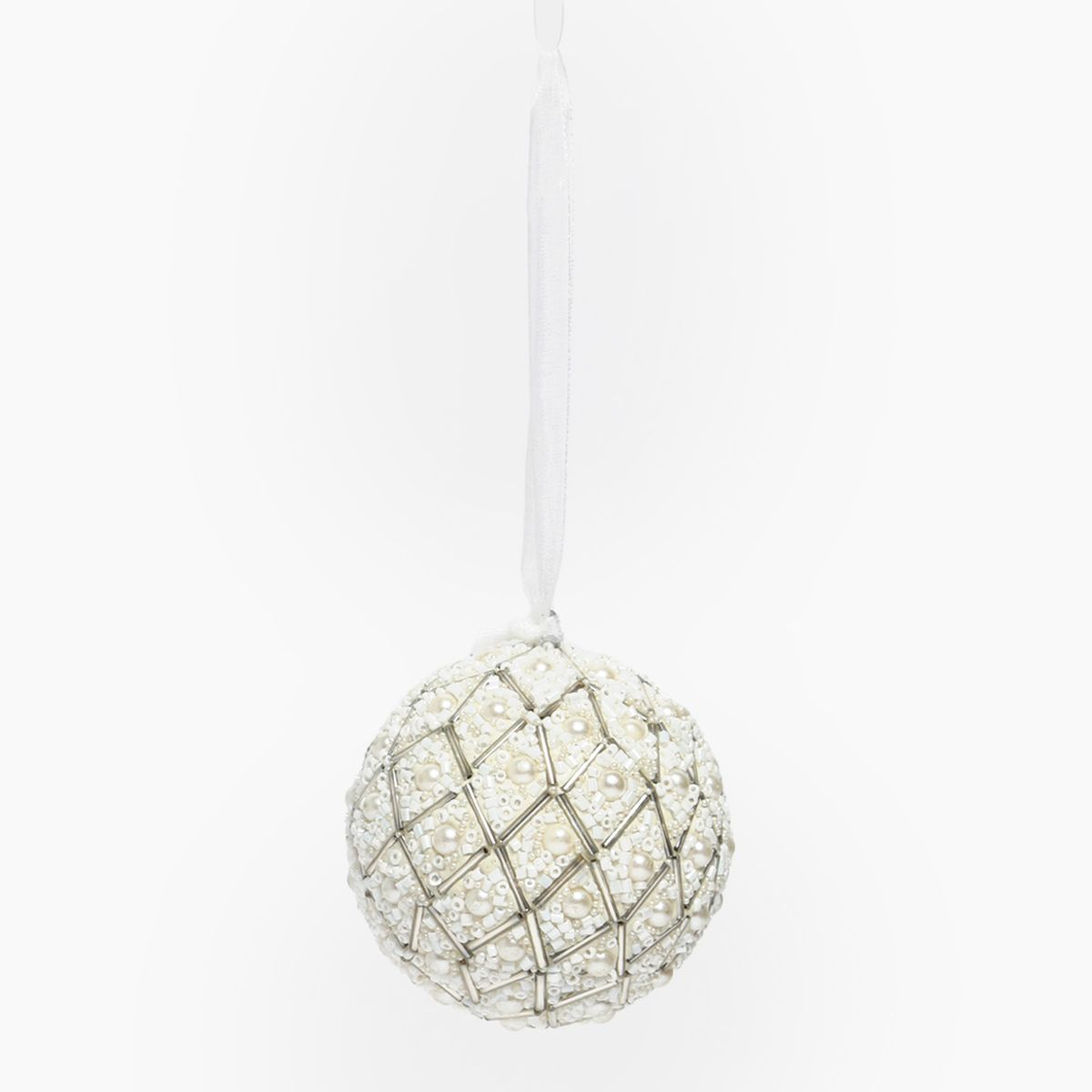 MICA - Adorno Esfera Bola Beads 7 Cm Colgante Navidad Mica